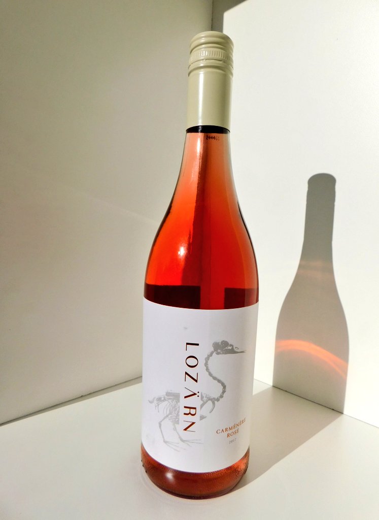 Throughmywinegl's tweet photo. Thank you @brianmahanke for introducing me to Carménère Rosè from #Lozarnwines ,I must admit although I'm struggling with pronunciation of this Chililean varietal its definitely worth a try. This 100% single vinyeard Carménère is a first for South Africa #correctmeifwrong https://t.co/sU9XK4RodF