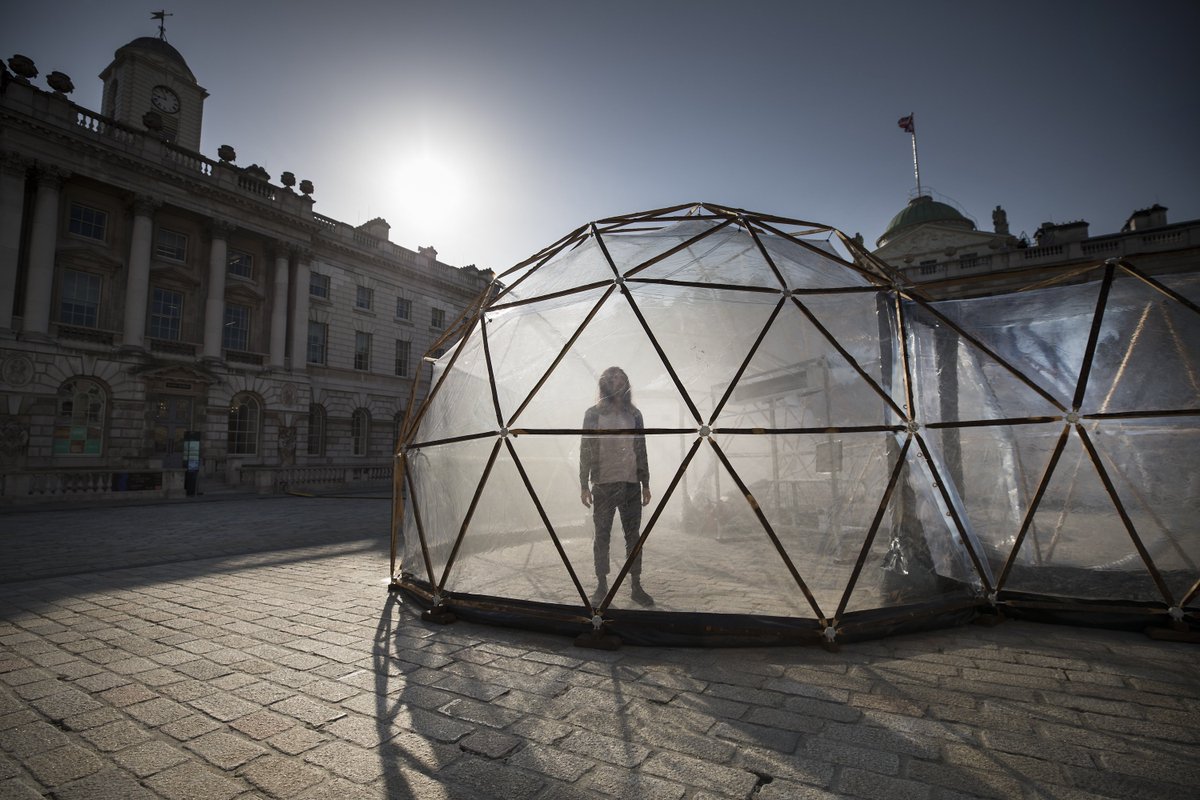 SomersetHouse's tweet photo. Only two more days of #PollutionPods - see the artwork that everyone's talking about before it closes on Wednesday: https://t.co/nKIspM5Vt3 #MichaelPinsky https://t.co/3uwWyUNpQw