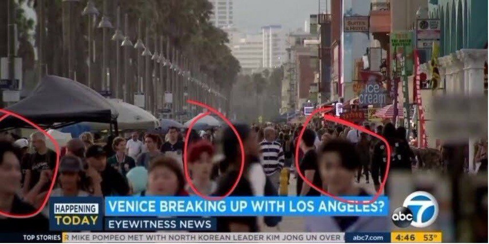 allkpop's tweet photo. #GOT7 members unintentionally make an appearance on LA's 'ABC7 news' https://t.co/bd5Z7u0XxI https://t.co/1NfPbAzcF4