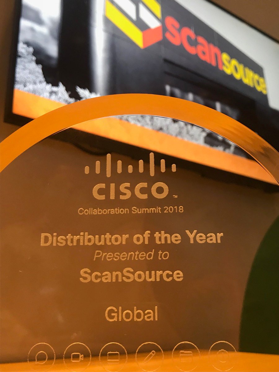 ScanSource is Cisco's 2018 Global Distributor of the Year!