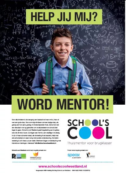 SchoolscoolWL's tweet photo. In @biebwestland De Lier 25 april van 14.00 tot 15.00 uur inloopspreekuur. Wie mentor wil worden is dan van harte welkom. https://t.co/FWVjHfEH1s