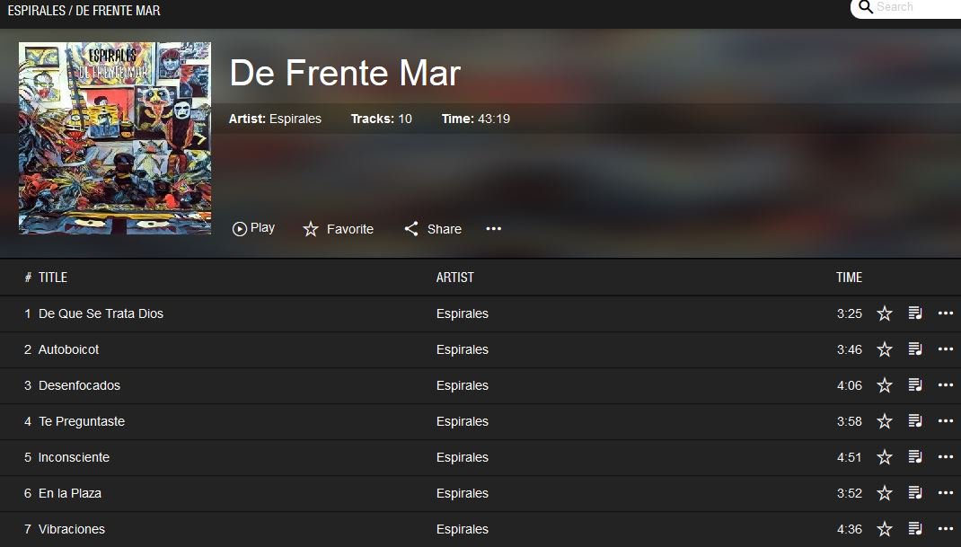 Espirales33's tweet photo. Gente, ya esta disponible nuestro #album De Frente Mar en #TIDAL @TIDAL  
Una de las mejores plataformas de la actualidad....
#musica #argentina #buenosaires #rock #pop #streaming https://t.co/kHkCXygeG7
