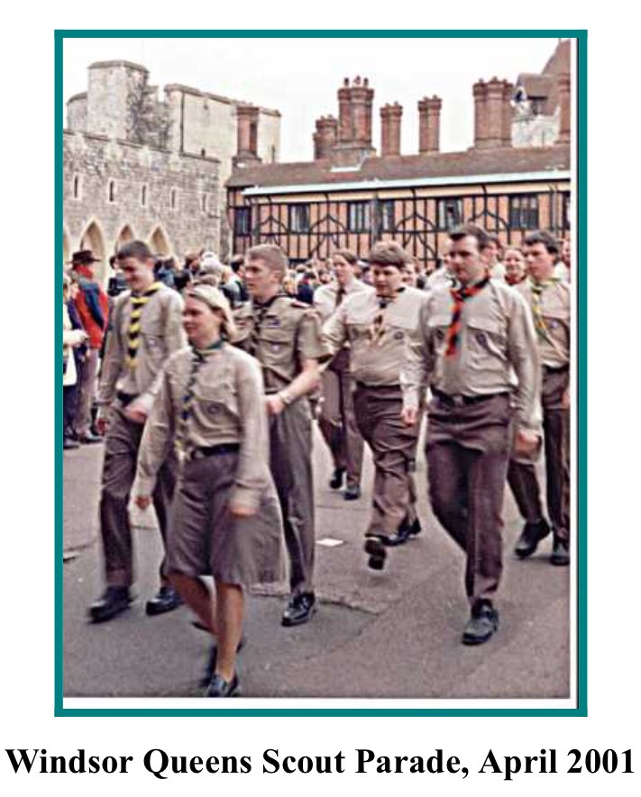 Andy_P_Jackson's tweet photo. Great to see all the #StGeorgesDay Celebration pictures from around the UK! We had a fab time in @HullMinster yesterday with @HullScouts! Great to see so many enjoying their time at #Windsor Castle too! Here’s my pic from Windsor in 2001 #iscout https://t.co/4YkR2W2Oym