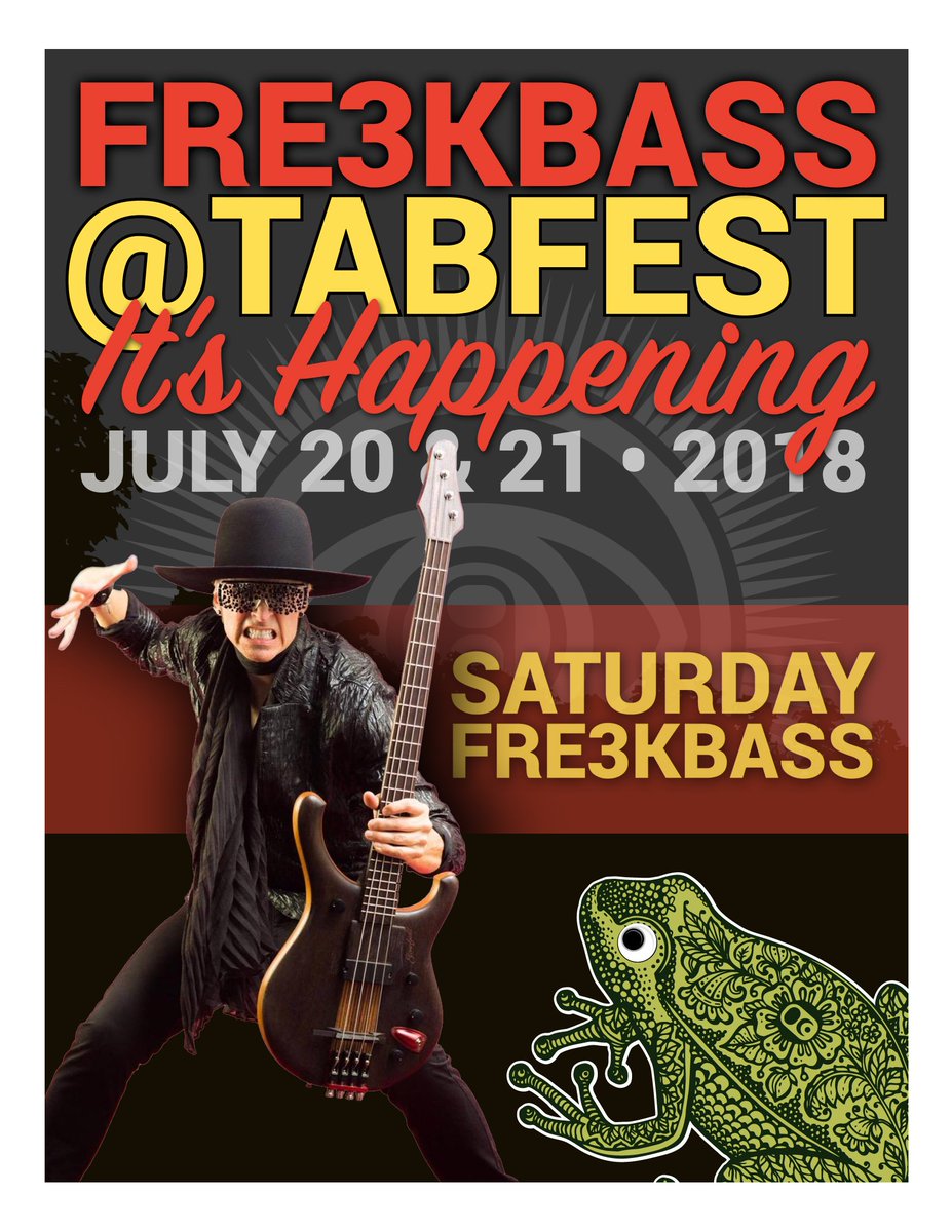 tabfest's tweet photo. Tabfest wouldn't be Tabfest without the funkiness of @freekbass! Full lineup and ticketing announcements coming soon. There ain't no party like a Tabfest party! #saveyourtabs https://t.co/ggBQHZTJ9y