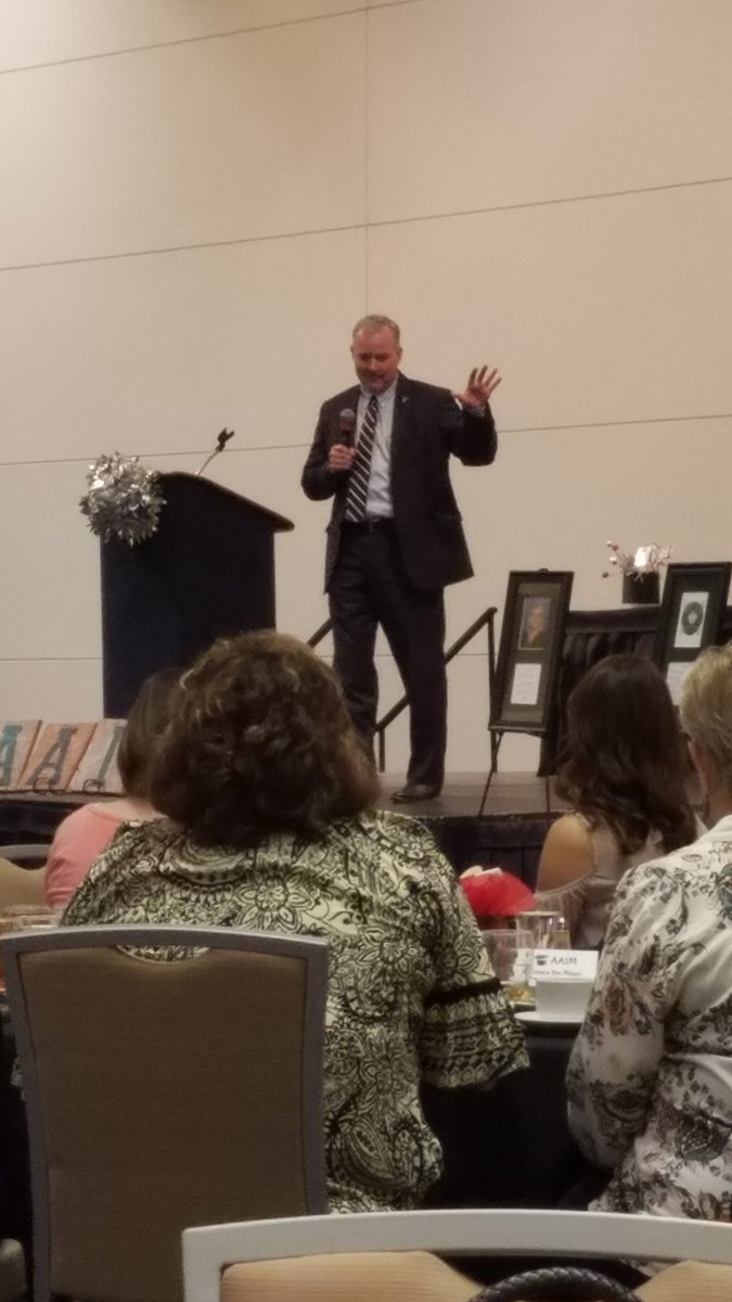 CES_LMS's tweet photo. Identify the passion, magnify the spark, share the magic. Lt. Gov. Tim Griffin, Gov. Asa Hutchinson #AAIM18 https://t.co/CSQFDBHdYa