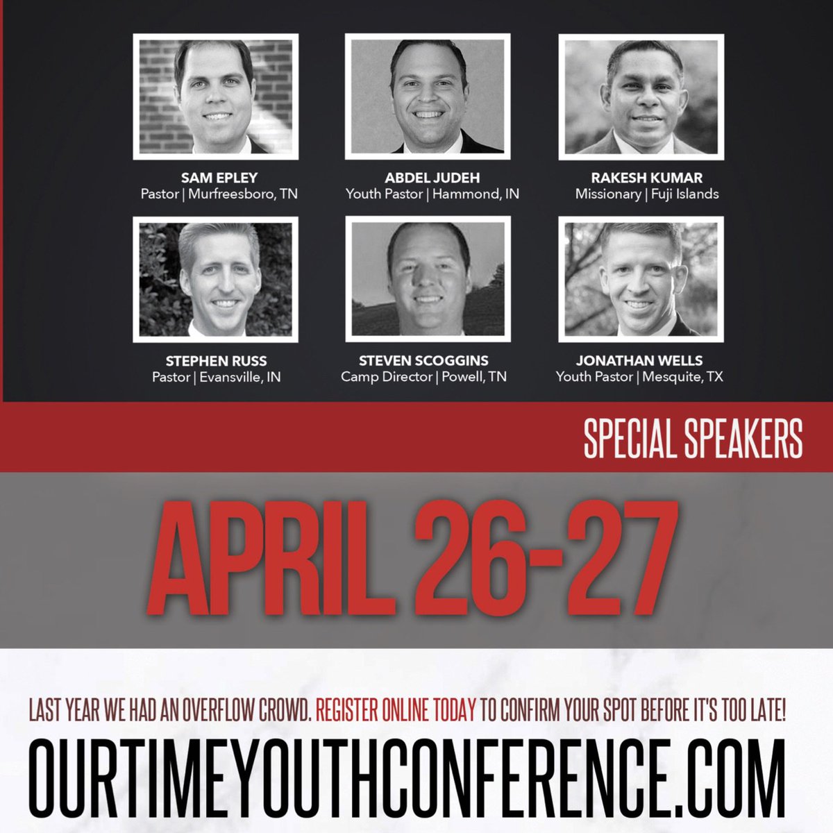 ourtimeyouth's tweet photo. Our Time Youth Conference 2018! Plan now to attend! Starts Thursday at 5:25 PM! https://t.co/qofaCiQjK7