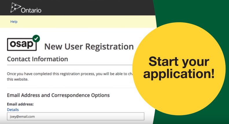 Have you applied for #OSAP yet? The 2018-19 application for full-time students is open. Apply early to get an estimate of the amount of grants and loans you could receive. Watch our how-to video here: bit.ly/2qrccgA