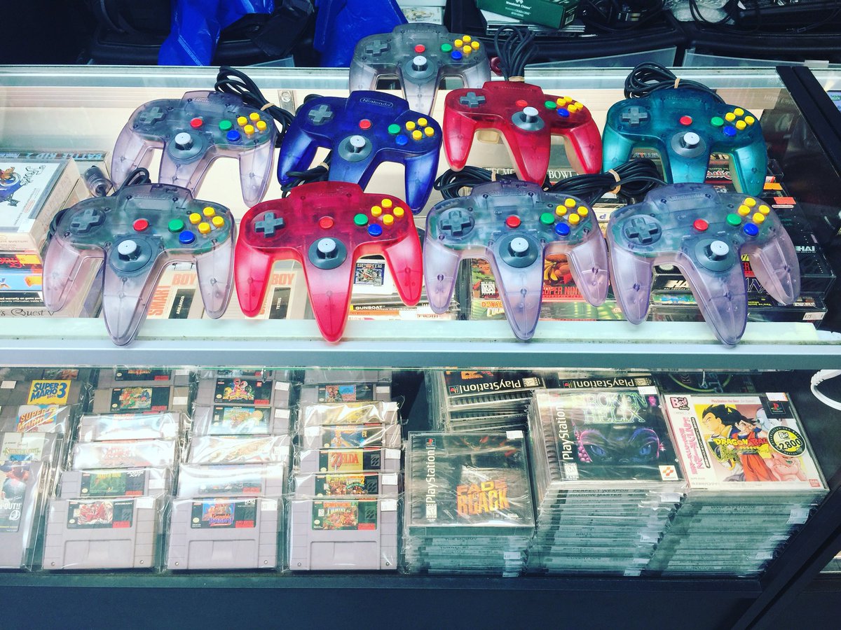 bklynvideogames's tweet image. Back in stock. Original #nintendo #n64controllers #videogames #64bit #nyc