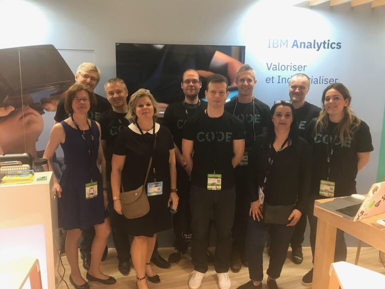 Bilan des 3 jours ! Le stand #ibm  a fait le plein de visites à #DevoxxFR avec nos experts Cloud, Blockchain et DevOps ...