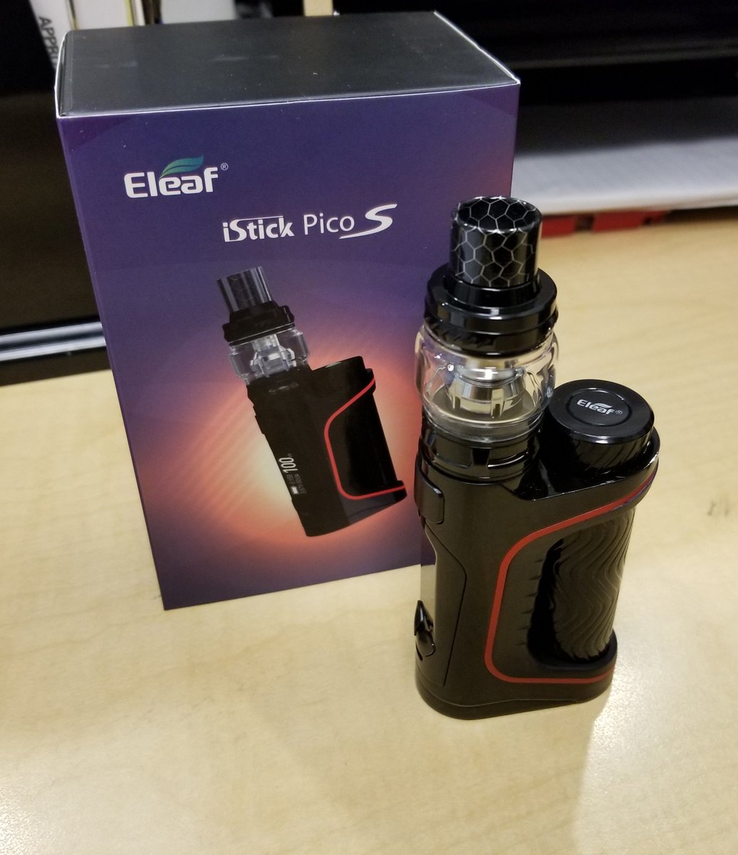 velvetfogvapes's tweet photo. Vape mail! This is one slick looking kit! I'll be testing and review and more pictures coming soon! @MistVaporUS #vapepics #vaping #vapeshop #ecig #Review #vape #vapelife #vapefam #velvetfog #foggymemories @EleafGlobal #picos https://t.co/xRMTFLVpLF