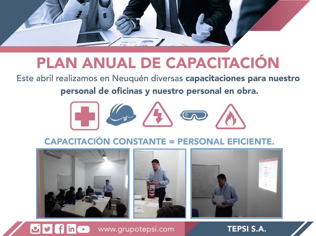TEPSISA's tweet photo. Realizamos capacitaciones en nuestras oficinas de Neuquén. 
#capacitaciones #seguridad #seguridadeneltrabajo #seguridadlaboral #worksafety #safety #ingenieria #engineering #precomisionado #comisionado #precommissioning #commissioning #medioambiente #enviroment https://t.co/sNbZbdxKEQ