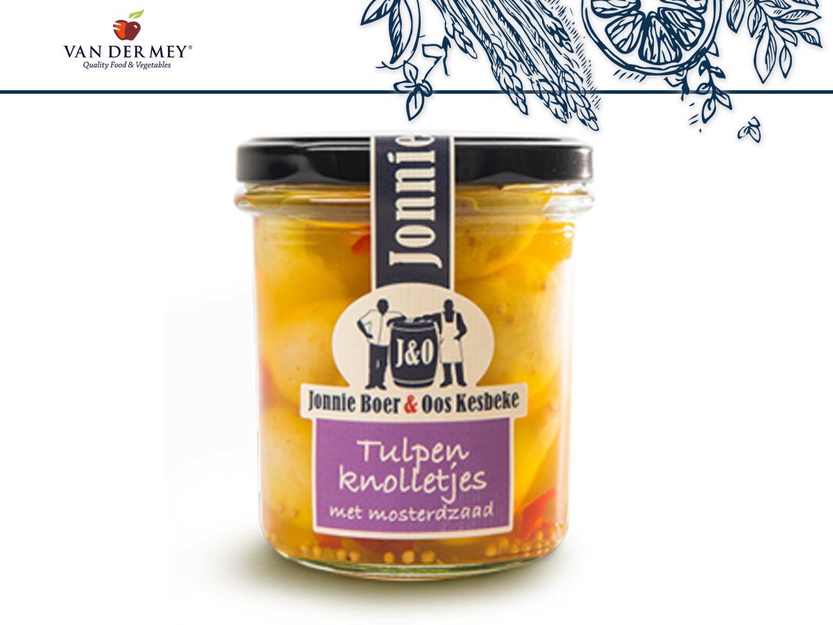 vanderMeyQFenV's tweet photo. Zet u dit jaar de tulpenbolletjes eens op het menu? Dit bijzondere product van Kesbeke hebben wij gewoon in het assortiment! Past goed bij de lente! https://t.co/wunjmEg3dy