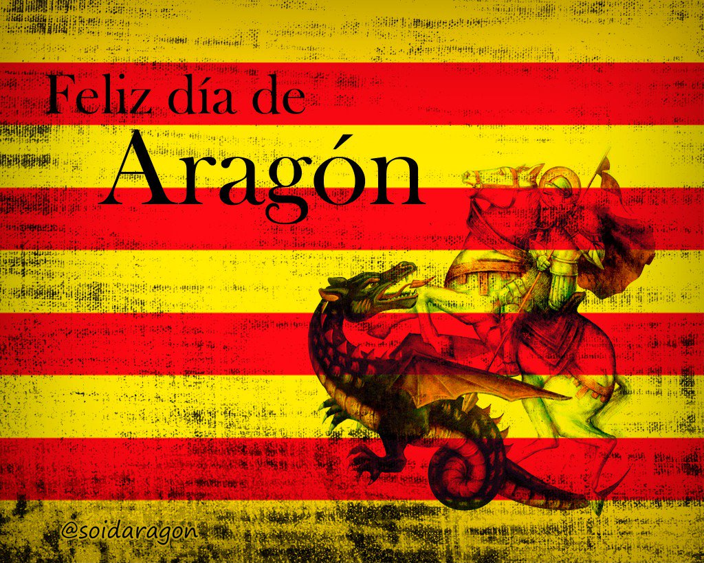 Feliz #DiaDeAragón y Feliz #SanJorge a todos los aragoneses, a los que viven en Aragón y a todos lo que se han ido lejos. #SanJorge2018