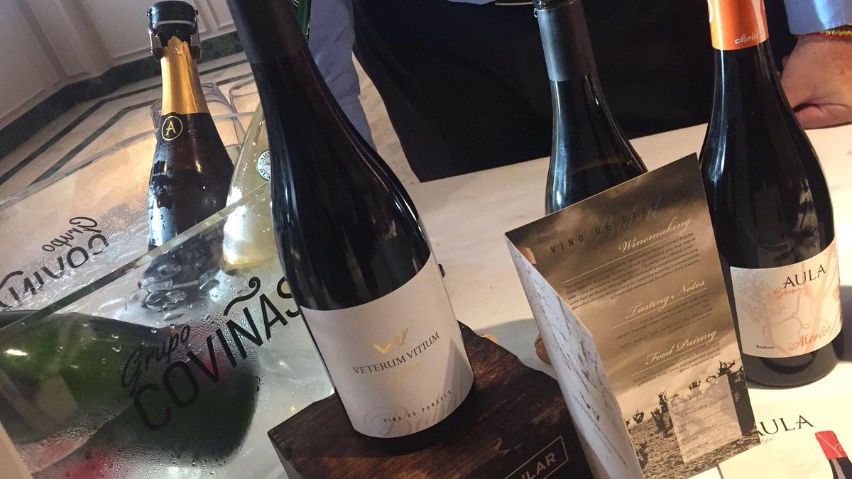Bodegas_Covinas's tweet photo. Este lunes hemos llevado nuestros vinos a Madrid al Salón de los Vinos de la D.O. Utiel-Requena. #bobalmadrid 
No podía faltar el benjamín, Rosa &amp;Dito. @DOUtielRequena https://t.co/Cvt26u9DNY