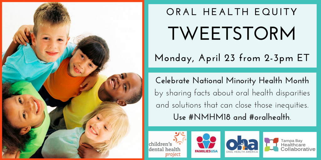 OralHealth2020's tweet photo. Our partners in #OH2020 are working to improve #healthequity for all. Learn more and join us! Sign up at www.oralhealthnetwork #NMHM18 #TweetStorm! https://t.co/DVYmPMDgvX