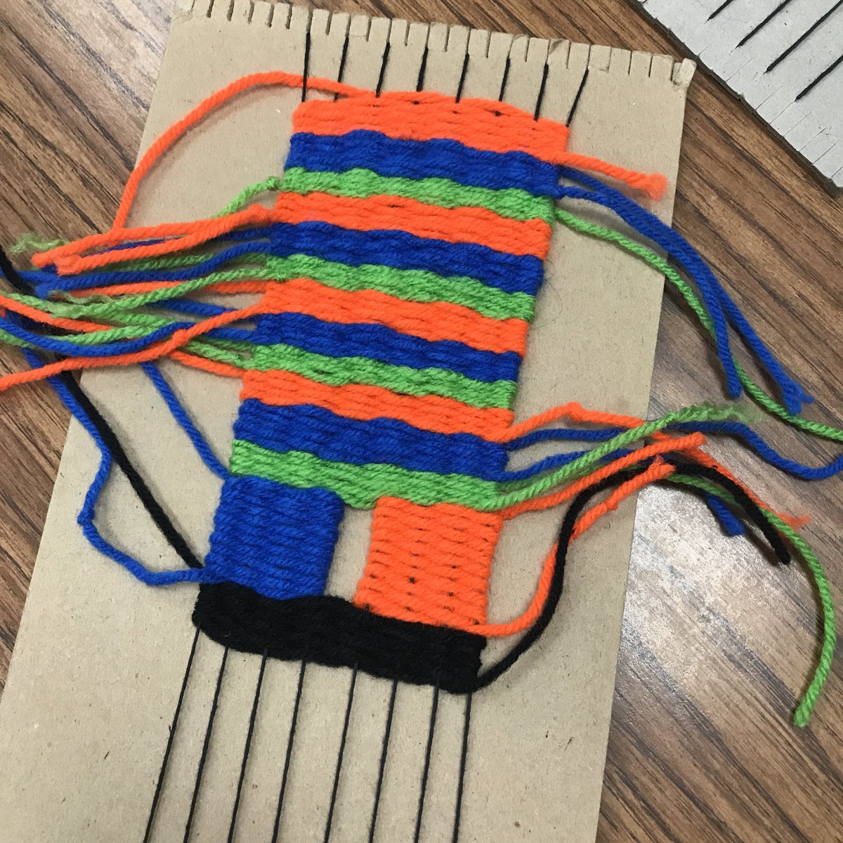 LABridgeford3's tweet photo. These kids have worked so hard on their weaving projects #gfpsla #GFArtistProg https://t.co/X3PyxWH91q