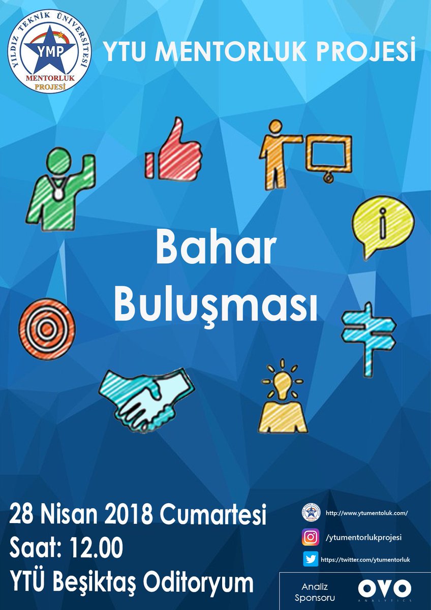 Etkinliğimiz yaklaşıyor! Siz mentor ve menteelerimiz için iyi bir networking ortamı sağlayacak buluşmamız 28 Nisan Cumartesi saat 12.00da Oditoryumda! #ytümentorlukprojesi #biryıldızlıyasor #ytü