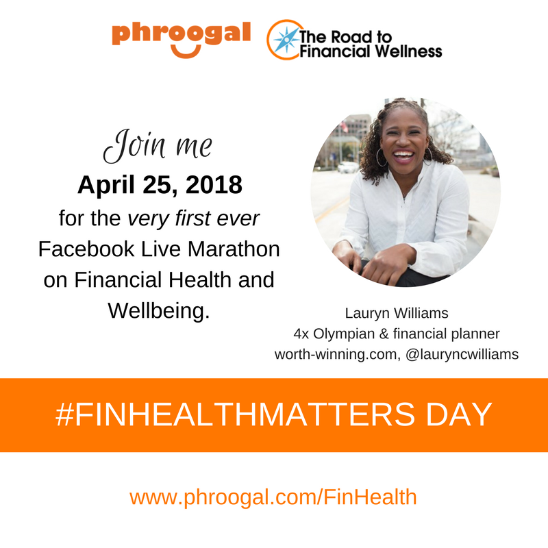 phroogal's tweet photo. Want to hear from a 4x Olympian for Team USA turned financial planner helping student-athletes and professional athletes master their money? Join @jasonvitug and @LaurynCwilliams >>> https://t.co/97k4jLzaBI > #FinHealthMatters #RTFW18 @CFSInnovation https://t.co/qaVUqJWD9o
