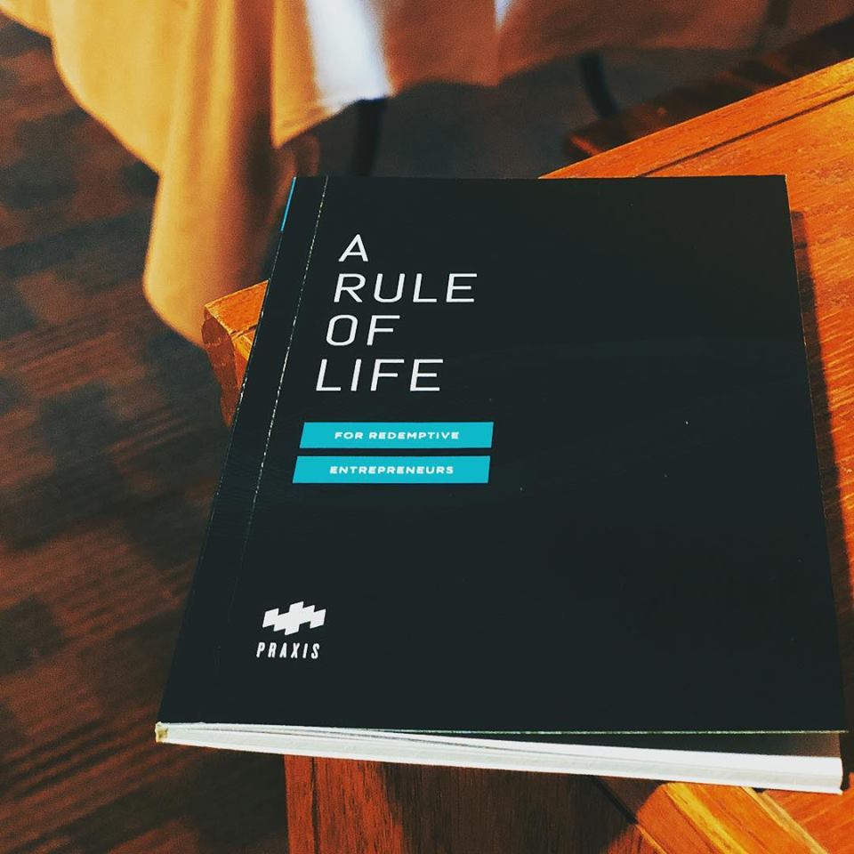 We're working on lots of new things at <a href="/praxislabs/">Praxis HQ</a> but this short, simple Rule of Life may be one of the most important. To be released next month. (Tx <a href="/JonTyson/">Jon Tyson</a> for the photo)