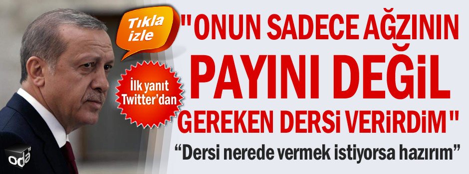 FLAŞ... İşte Özgür Özel'in Cumhurbaşkanı Erdoğan'a yanıtı... odatv.com/onun-sadece-ag…