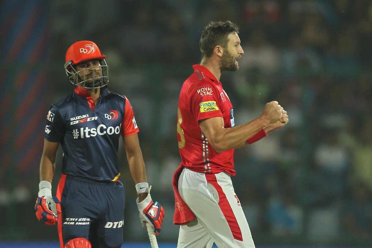 Andrew Tye gets the purple cap - 'They (Delhi) bowled a lot of off-cutters and it was hard to score so we followed the same plan.' #DDvKXIP #IPL2018