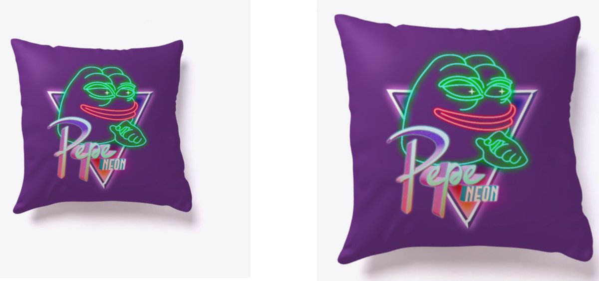 Pepe Neon! By @OneForAllT1000. Now available in sweaters, tees, and... pillows! At rarepepestore.com