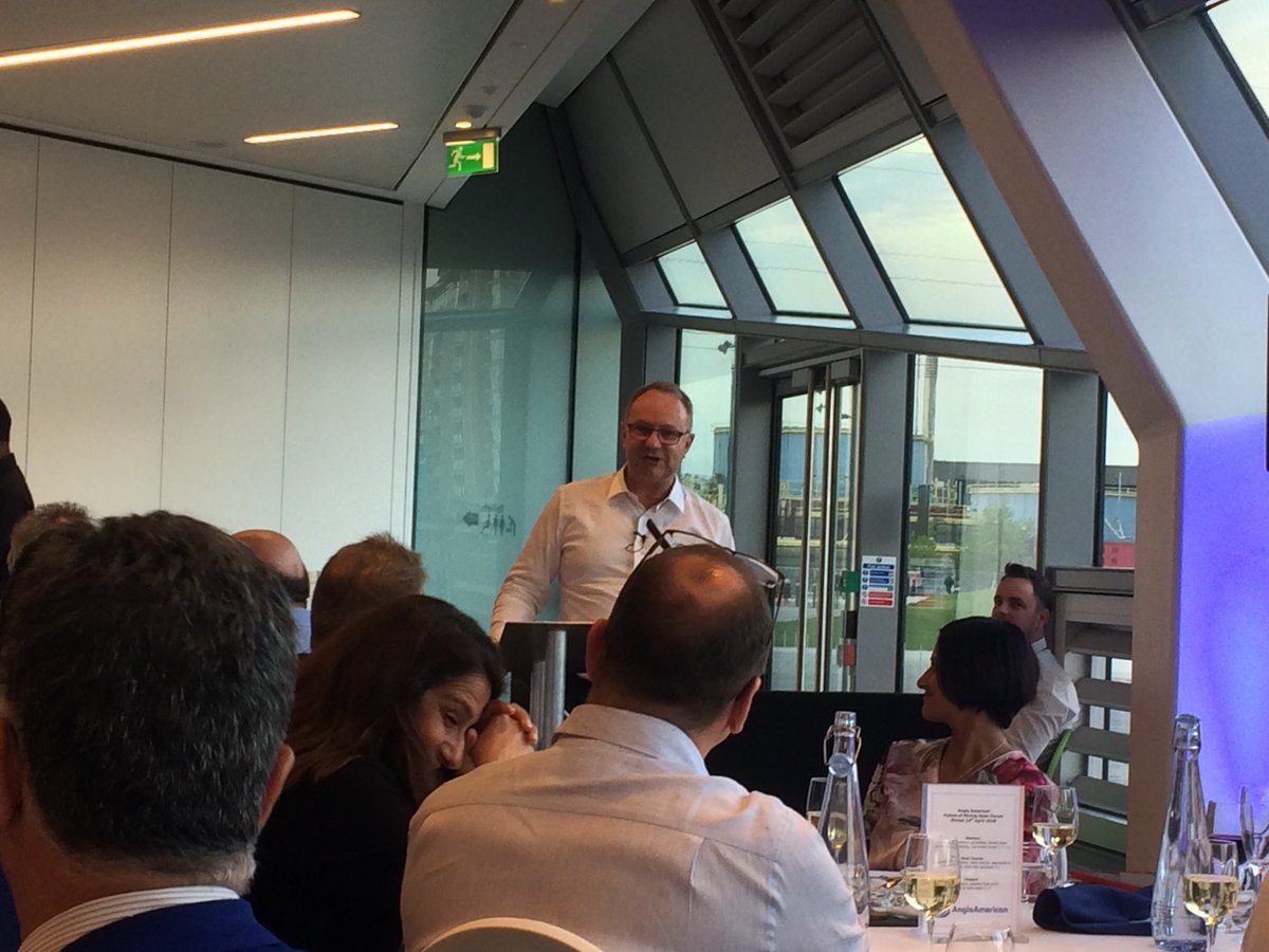 PhilNewman67's tweet photo. Mark Cutifani talking at the #FutureSmartMining open forum on the Future of Mining; a great first day @AngloAmerican https://t.co/T8TyXsLsuA