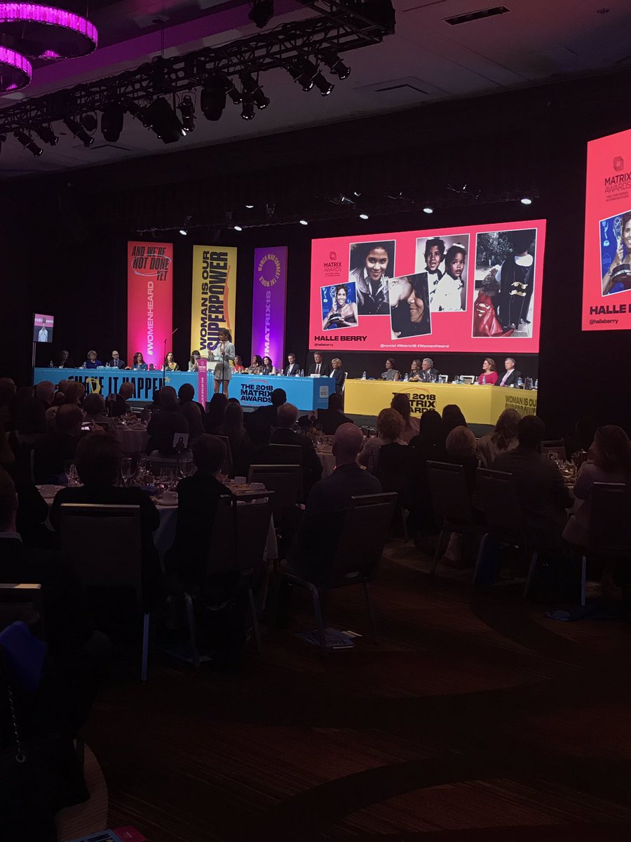 rodeenas's tweet image. &quot;There is a voice that doesn&apos;t use words. Listen.&quot; @halleberry #matrix18 #womenheard