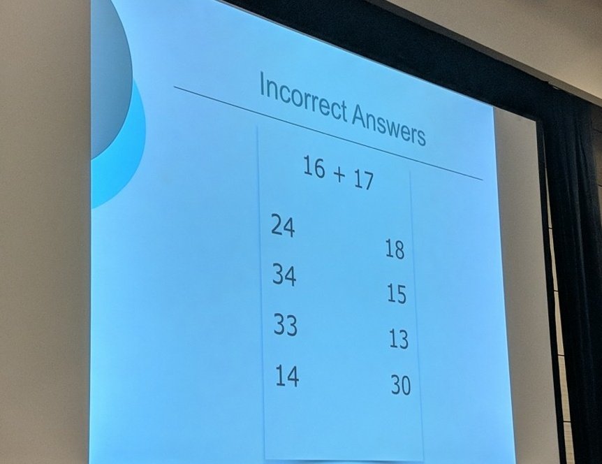 Math_Solutions's tweet image. &quot;Instead of avoiding incorrect answers use them to capitalize on students&apos; thinking&quot; @numbertalks #NCSM18 #numbertalkschat