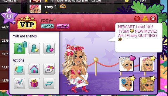 Greeny1239's tweet photo. Roxy-1 really went off today...

- Reached Level 101 [2nd UK user to do so]
- Got a movie up to 3rd place, which is set to reach 1st
- Made yet another iconic artbook, celebrating level 101

#RoxyDay👠 https://t.co/Wv9MbA9j0R