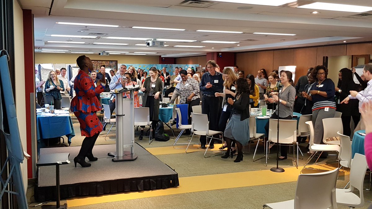 victor_mbao's tweet photo. Martha leads us in a health break during the @IDRC_CRDI #genderforward meeting in Ottawa. Gender discussion generating positive energy as we look forward to delivering #devresearch centred on the Canadian Feminist International Assitance Policy. @IDRC_AFRIQUE https://t.co/mKiX6DaXhC