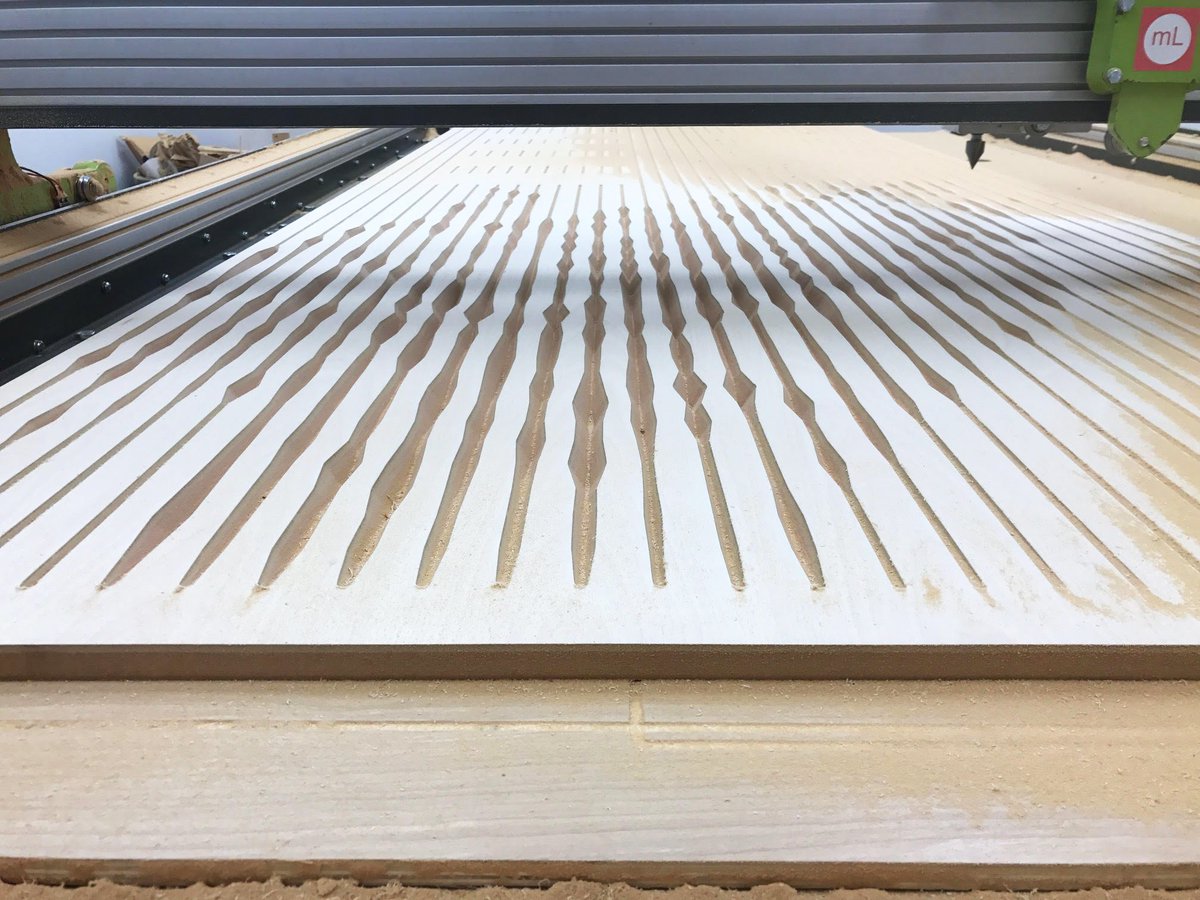 mergearch's tweet image. Another one of our Michigan projects at @BeaumontHealth  this  space was completed in collaboration with the students at @MakeLabStudio a digital fabrication and design studio @LawrenceTechU . The students did a great job with the CNC routing &amp;amp; finishing of the panels.