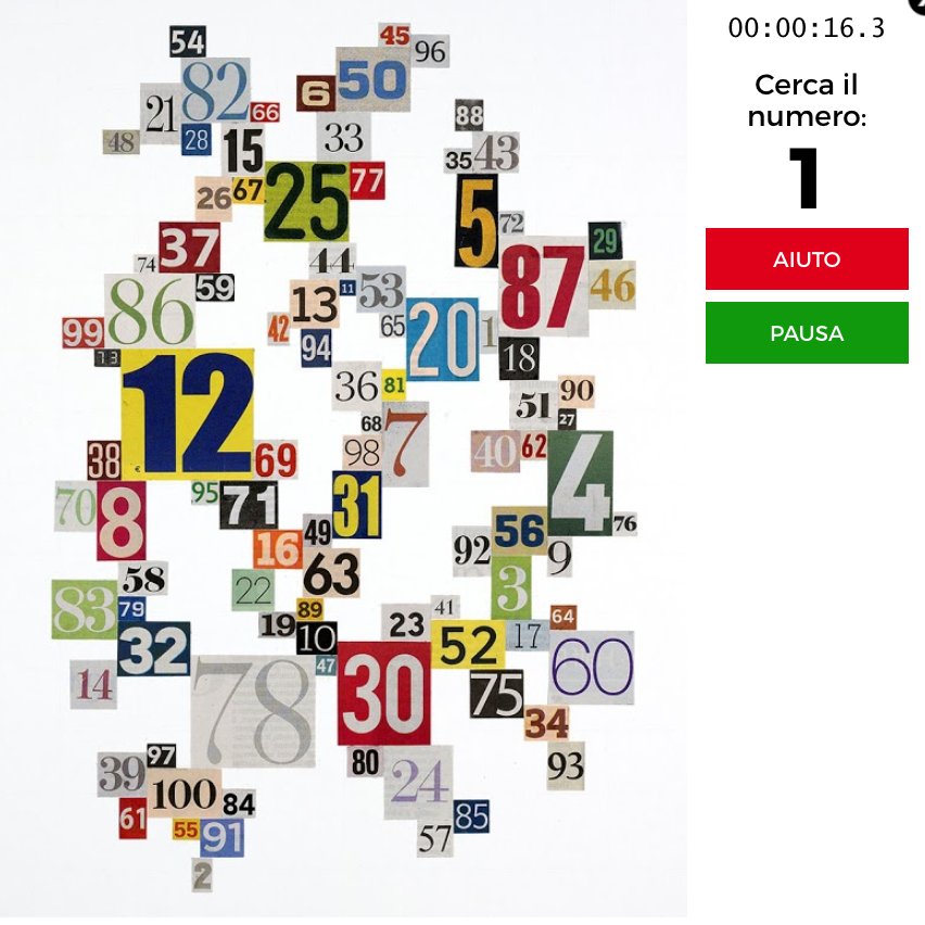adrianoattus's tweet photo. "Quanto ci metti a contare fino a 100?" Mettiti alla prova e scopri come anche le operazioni più semplici possono rivelarsi complesse se proposte in modo fallace... #numerage #art #numbers #dataviz #gamification #complexity https://t.co/SmHCozfrwU https://t.co/Qla6F9sCut