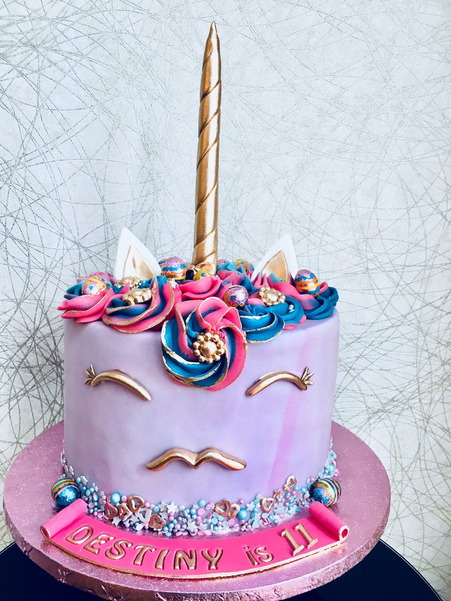MyCakeHobby's tweet photo. Unicorn themed birthday cake #unicorn #cake #rainbow #birthdaycake #celebrationcakes https://t.co/1kf39lmLRk