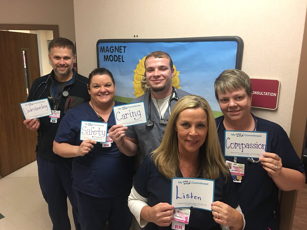 MichelleE_FRMC's tweet photo. Kicking off Patient Experience week. At FRMC, we are committed to our patients. #HCACommitted2Care https://t.co/c35C6vj8G2