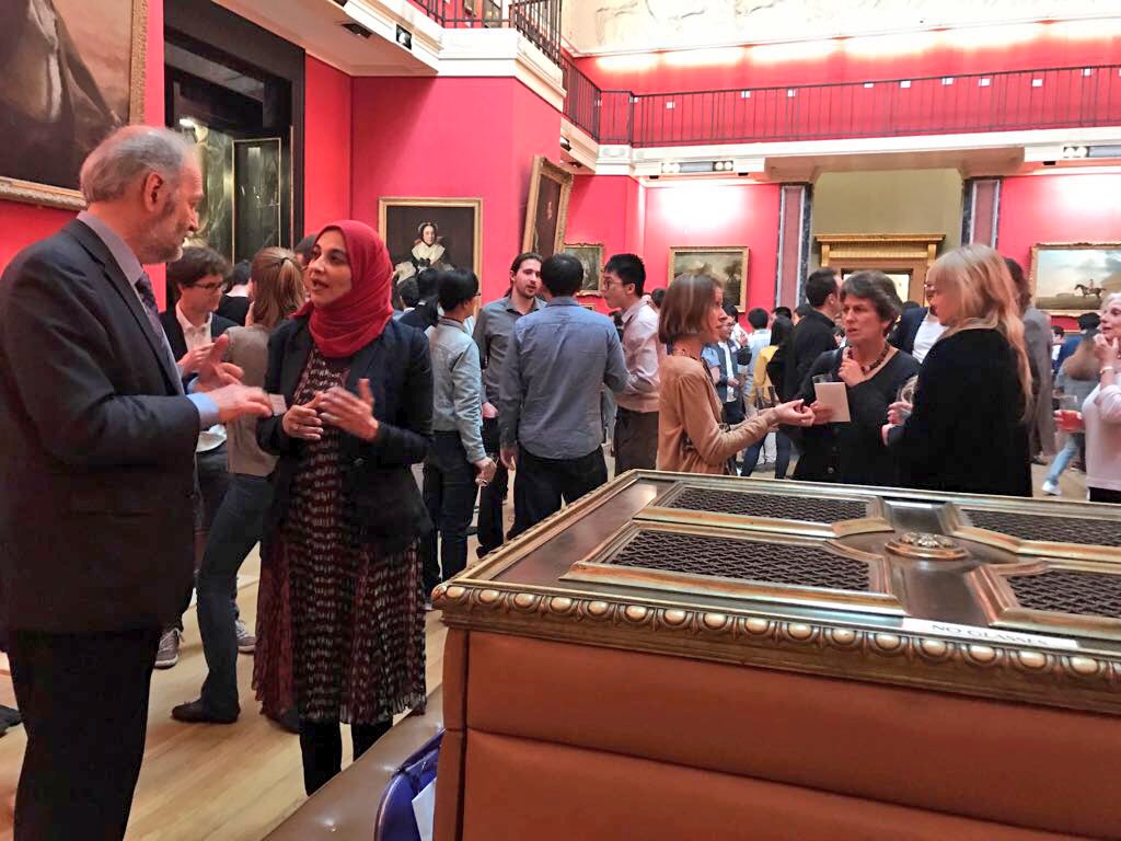 isdb_group's tweet photo. Dr. Hayat Sindi, @IsDB_Group President's Chief #STI Advisor in discussion with Professor Paul Tracey, Co-Director, #Cambridge Centre for #Social #Innovation, Judge Business School @CambrdigeJBS #UK #SDGs #Leavenoonebehind #Science #Technology #Innovation https://t.co/XyXzhAbD7C