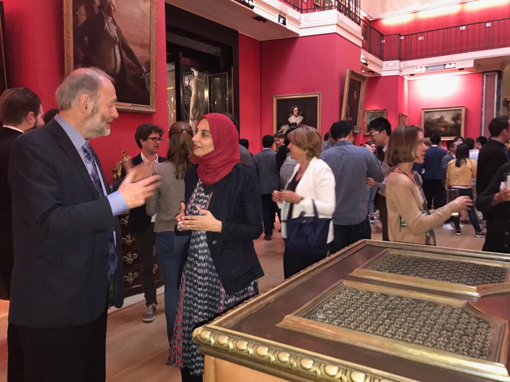 isdb_group's tweet photo. Dr. Hayat Sindi, @IsDB_Group President's Chief #STI Advisor in discussion with Professor Paul Tracey, Co-Director, #Cambridge Centre for #Social #Innovation, Judge Business School @CambrdigeJBS #UK #SDGs #Leavenoonebehind #Science #Technology #Innovation https://t.co/XyXzhAbD7C