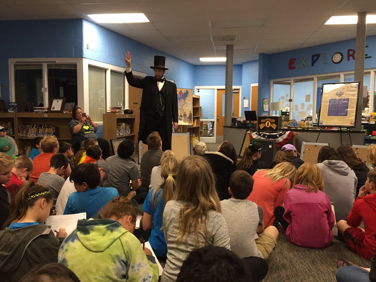 Lincoln visits CES...thank you HC FRC for the opportunity.  #HISTORYALIVE