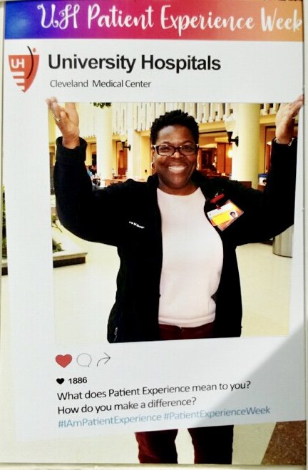DanSimonMD's tweet photo. Celebrating our @UHhospitals employees, physicians and volunteers who work hard every day to provide an excellent patient experience! #PEXweek #IamthePatientExperience #ExpofCare https://t.co/Pz9GQmsNQa
