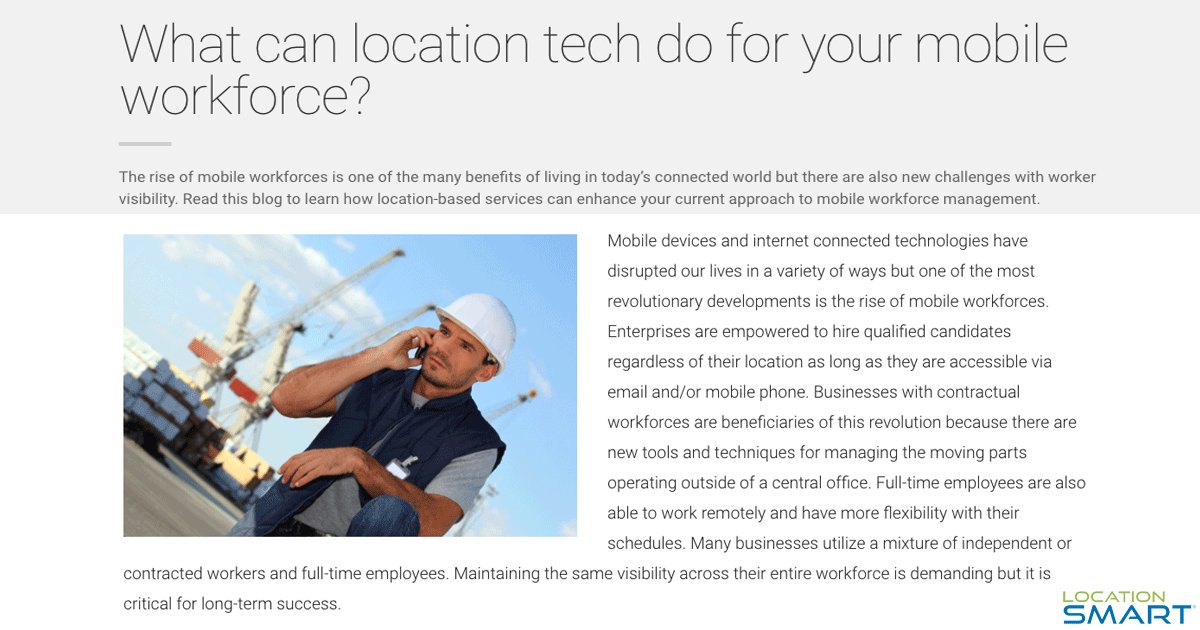 Location-based services (LBS) can assist with #fleetmanagement, #mobile workforce management &amp; more. Using LBS, businesses can improve remote vision, enhance communication &amp; boost employee satisfaction. Read our blog to learn more: bit.ly/2j8JzTS #NAFA2018 <a href="/nafafleet/">NAFA Fleet Management Association</a>