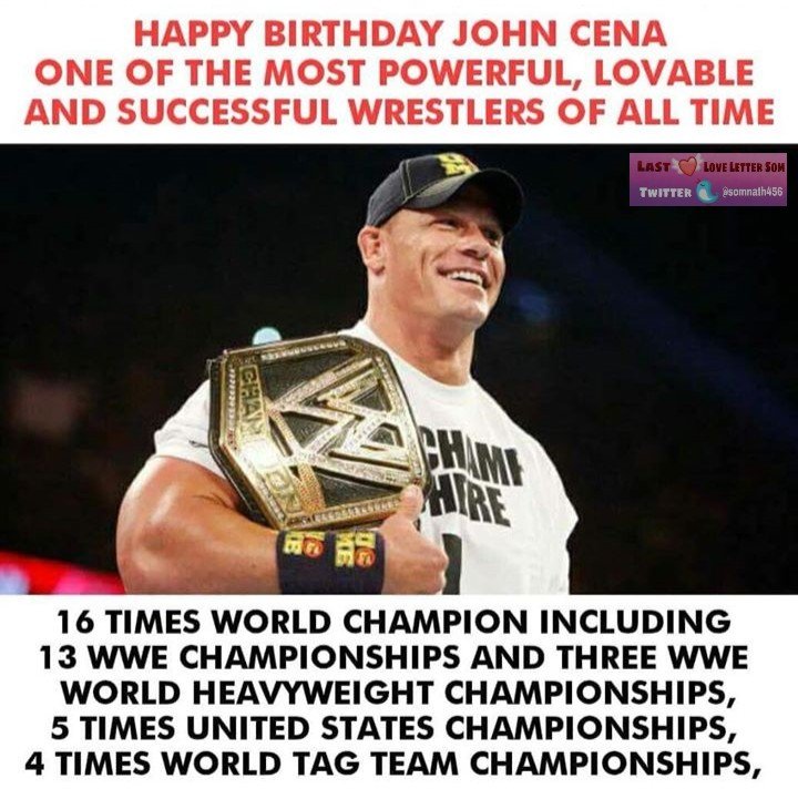 Wishing  ....
Happy Birthday John Cena  