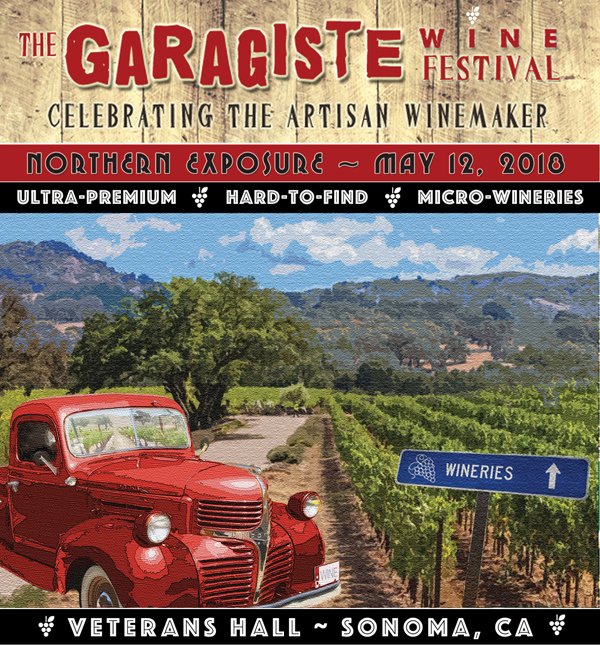 Join us at <a href="/GaragisteFest/">GaragisteFestival</a>! Tickets are limited, so don’t miss out! Save 15% on any ticket with the code SFWINERY18. Visit garagistefestival.com for full details or click the link to get your tickets. See you in Sonoma!