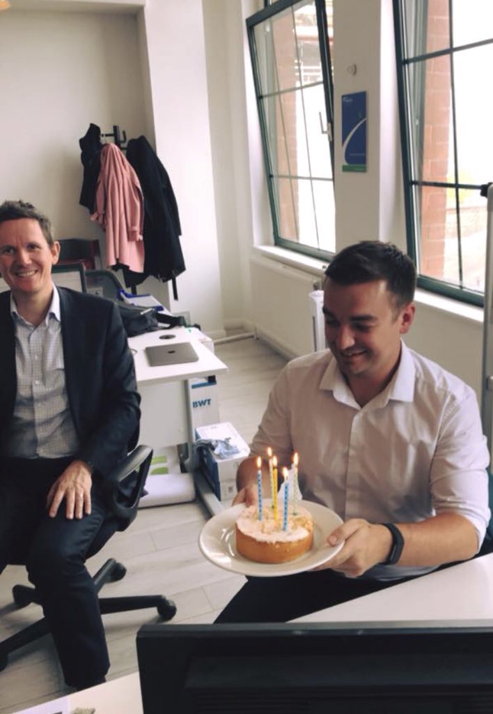 Today we had our CEO visiting and we celebrated Bens Birthday so cake all round! 
#TradewindRecruitment 
#Welovemondays
#Birthday