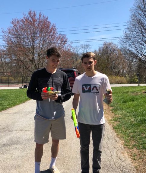 hendyassassin18's tweet photo. congrats to the winners of henderson senior assassin 2018: brenden kavetski &amp; will groves 🔫🏆💰 https://t.co/OtYmj3Zdek