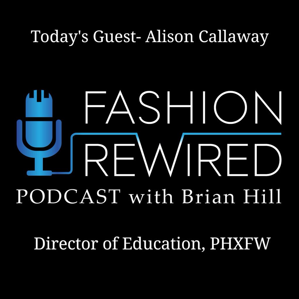 PHXFashionWeek's tweet photo. "DON'T WAIT TO LAUNCH YOUR IDEA!" Heard LIVE by Fashion Consultant / Director of Education at Phoenix Fashion Week #AlisonCallaway @nd_ali on #FashionRewired the #Podcast! 

Listen on your commute this a.m. on @applepodcasts (link in bio) or for @android download #PlayerFM &amp; https://t.co/K9uepBFmr7
