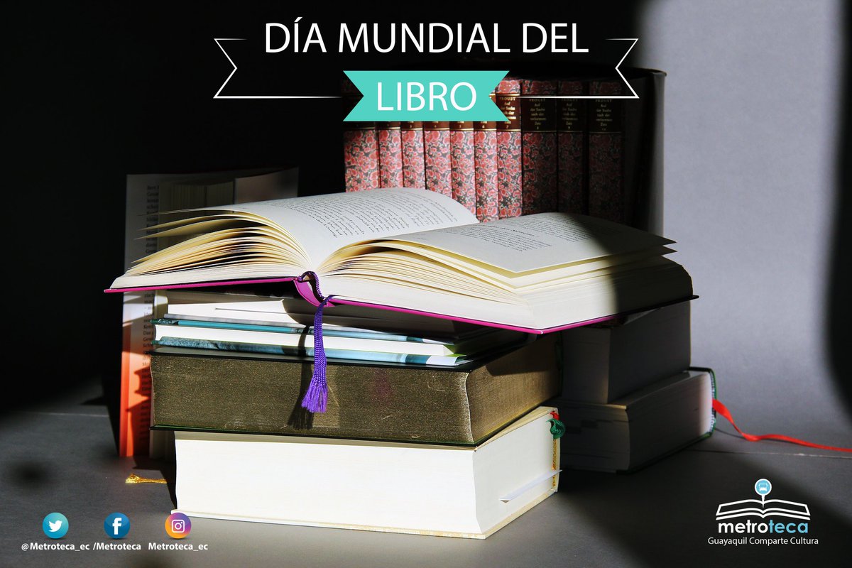 METROTECA_ec's tweet photo. La cultura es esencial para una sociedad más libre, consciente y comprometida.
Hoy es un día muy importante y bonito para #Metroteca, pues celebramos el DÍA DEL LIBRO. Atrévete a vivir mil emociones en un libro. 😉
Feliz #DiaDelLibro ! 📚
#GuayaquilComparteCultura💠 https://t.co/abjWht3rBD