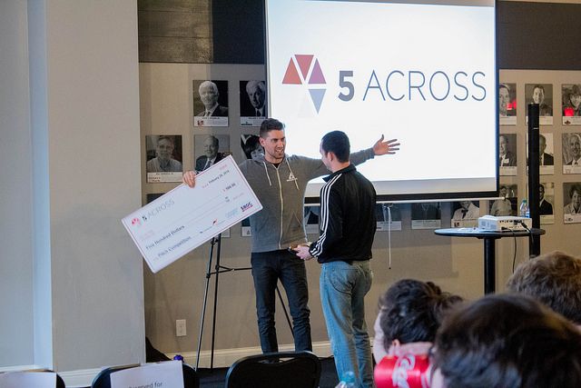 awesomeinclex's tweet photo. Do you like startups? Heated competition? Malone’s mini-burgers? We’ve got it all at #5Across! Join us on April 25th to watch five local startups compete for a $500 prize and bragging rights. 
https://t.co/X9vig1AmI4 https://t.co/3Z5UVtKSDI