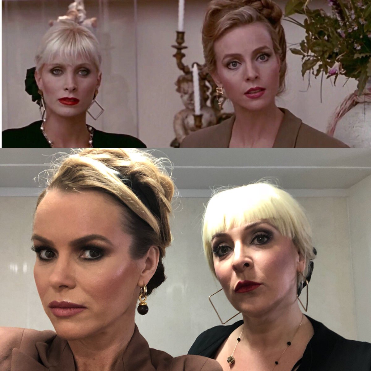 AmandaHolden's tweet photo. #me @TracyAnnO as the #bitchy #shopassistants in @lemontwittor and @PaddyMcGuinness #PrettyWoman #KeithandPaddyPictureShow #saturday after @BGT @itv #itsveryexpensive https://t.co/bT8XMgTwaT
