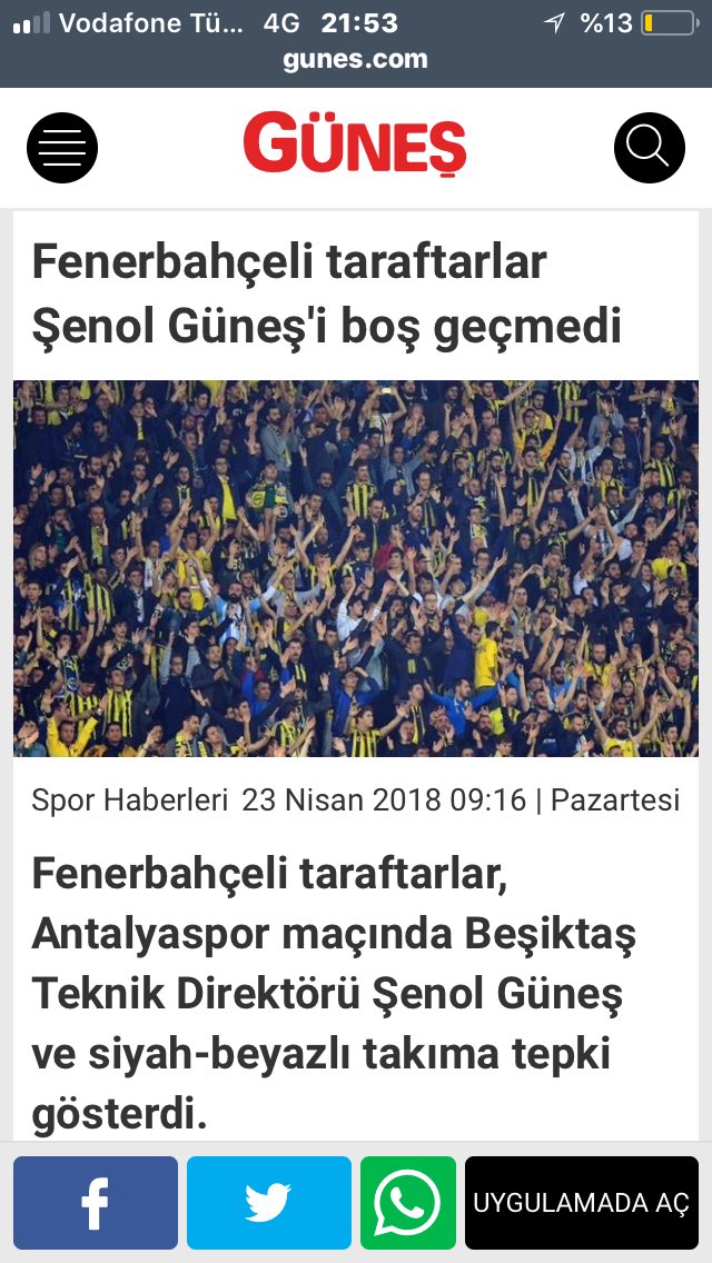 Bu tweet'i atan ve sonra silin her kimse hesabı verecek lütfen savcılığı ve sayın spor bakanımiz gerekeni yapacağını ümit ediyorum  @OA_Bak @SporGunes