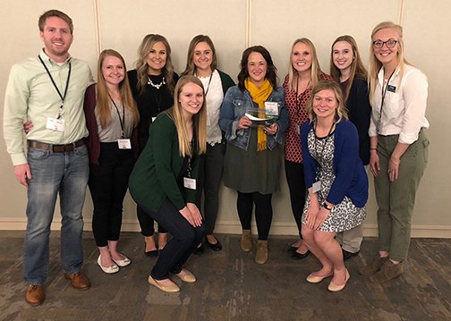 ndsuhhs's tweet photo. Congrats Dr. Liz Skoy @NDSU Pharmacy! She received @TheGenRx Champions award from @cardinalhealth APhA and NDPhA for raising awareness of  prescription drug misuse in the public and pharmacy community. Made her  students #proud! @statepharmacy @pharmacists #NDSUtrue #NDPhA https://t.co/8gn4KOBvRz
